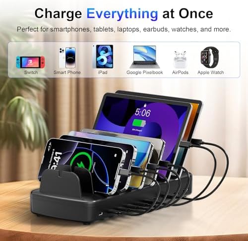 510W Charging Station for Multiple Devices, 10 Ports Charger Organizer - Image 4