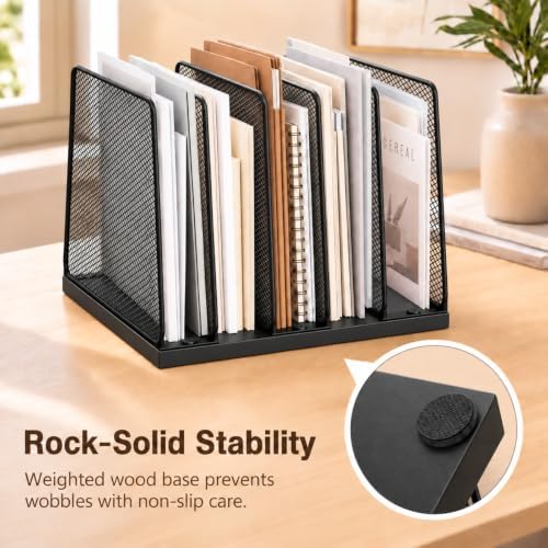 LEKETREE File Organizer for Desk, File Folder Organizer with 5-Section - Image 3