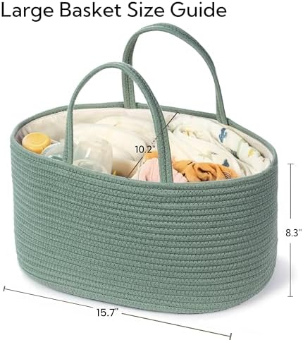 Diaper Caddy Organizer, Gift Basket for Baby Shower, Newborn Essentials - Image 4