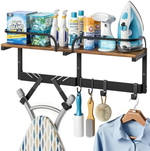 VINAEMO Ironing Board Hanger Wall Mount, Large Laundry Room Organizer Shelf by VINAEMO