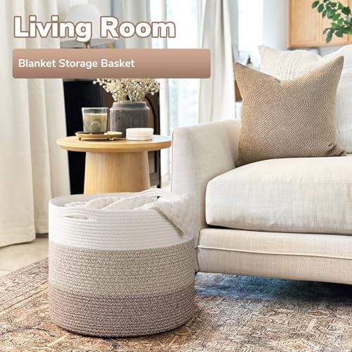 Goodpick Woven Basket for Blankets & Toys, Nursery & Living Room Decor, 45L - Image 2