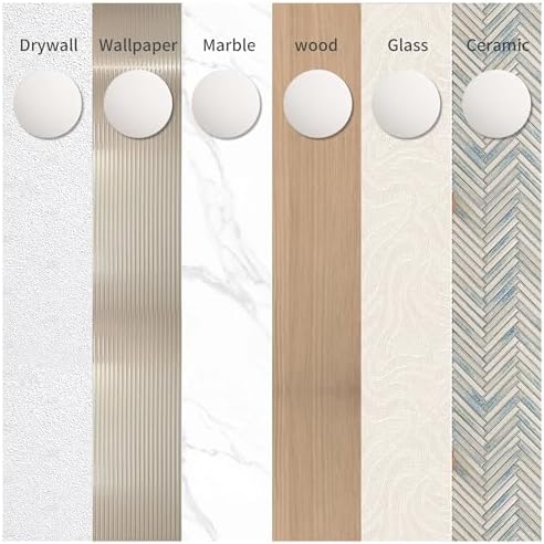 Door Stoppers - 1.57" White Door Stoppers for Wall (12 Pack), with Heavy-Duty Adhesive - Wall Protector & Shock-Absorbent Protectors from Door Knobs - Prevents Scratches on Walls & Doors - Image 6