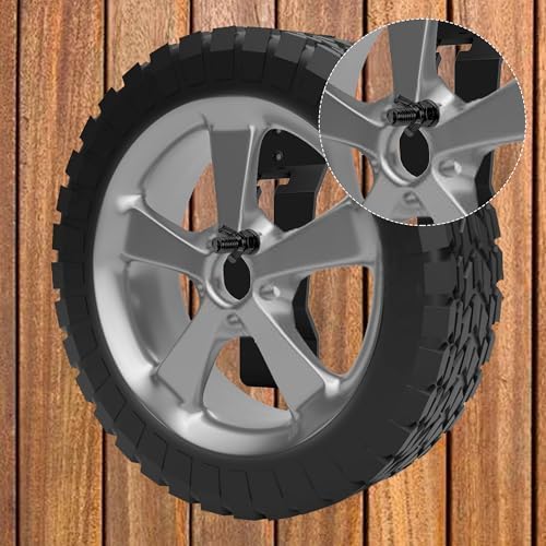 Wall Mount Spare Tire Carrier Mount for Trailer Spare Tire Mount for Utility Trailer Enclosed Trailer Accessories Spare Tire Holder, Wheel Bracket Rack for Enclosed Trailer(Black) - Image 6