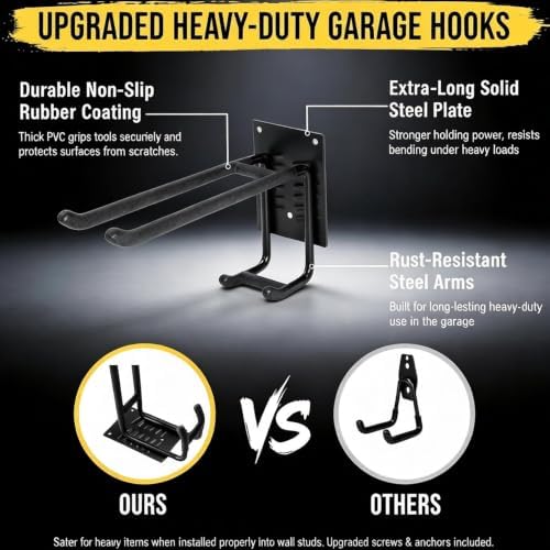 Garage Wall Organizer-Garden Tool Rack Wall Mount - Image 3