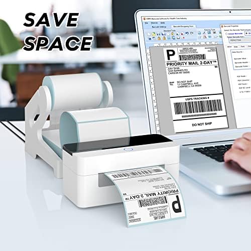PONNOR Label Holder, Thermal Shipping Label Holder for Rolls and Fan-Fold Labels, Desktop Label Printer Accessory for Office, Home - Image 4