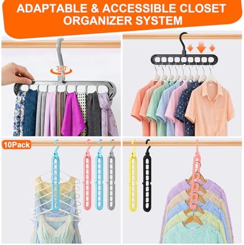 Closet Organizers and Storage,College Dorm Room Essentials Magic Hangers - Image 6