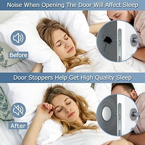 Door Stoppers Wall Protector Buffer Guard Doorknob Door Handle Bumper Self Adhesive Silencer Soft Rubber Crash Pad for Home Office - Image 5