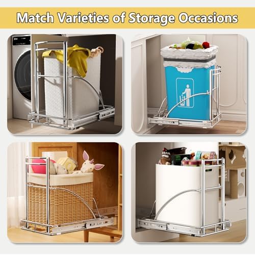 Under Sink Trash Can Pull Out, Fits 7-13 Gal/50 Qt Bins - Image 6