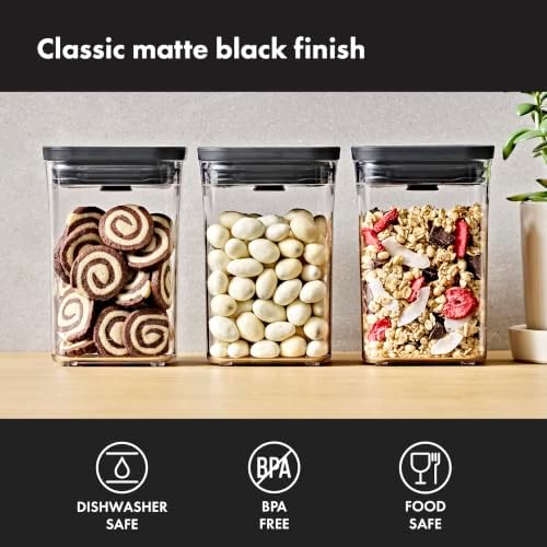 OXO Good Grips 3-Piece POP Container Set — Matte Black - Image 2