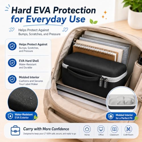 ALKOO Hard EVA Label Maker Case for DYMO LetraTag LT-100H, Case Only - Image 5