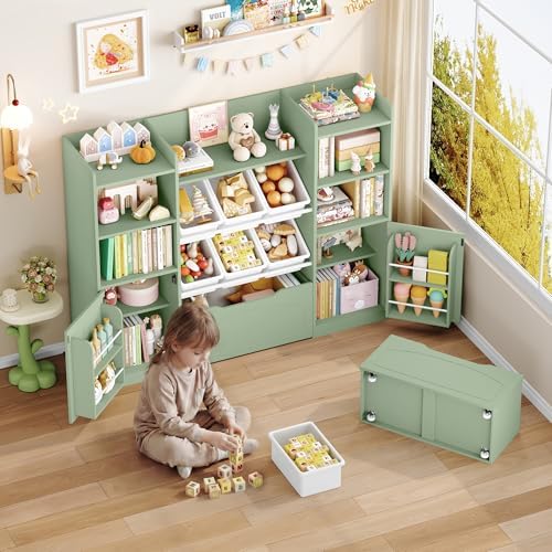 FINETONES Toy Storage Organizer with Movable Drawer Toy Organizer for Kids - Image 5
