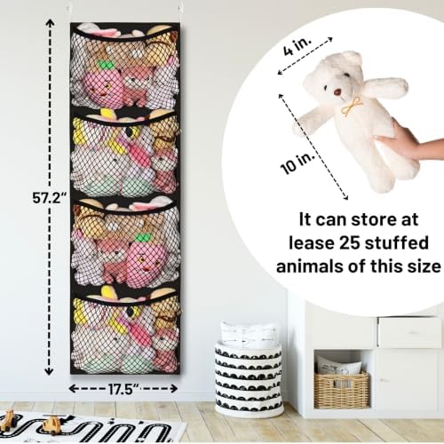 Ofiray-home Cotton Over The Door Stuffed Animal Storage - Image 3