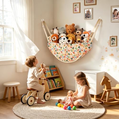 CERETIA Stuffed Animal Organizer, Toy Hammock Plush Holder Storage, Colorc - Image 5
