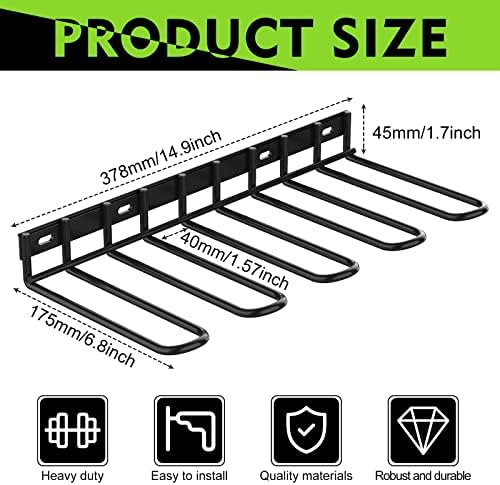 ENONCI Power Tool Organizer Wall Mount Drill Holder Storage Rack 50lb - Image 5