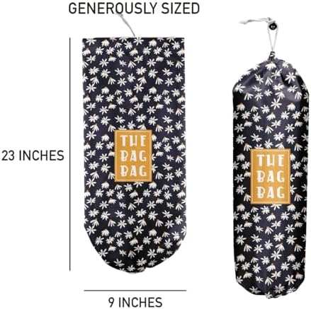 Daisy Grocery Bag Organizer - Plastic Bag Holders for Kitchen, Pantry, Laundry Room - Home Decor Gift for Women & Men - Image 4