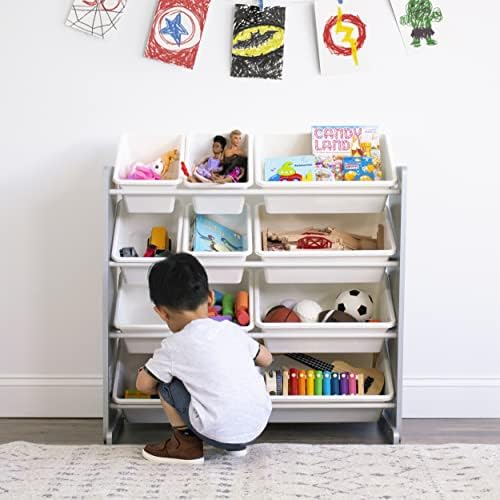 Humble Crew Kids Toy Organizer with 12 Bins, 4 Tier Storage for Playroom - Image 5