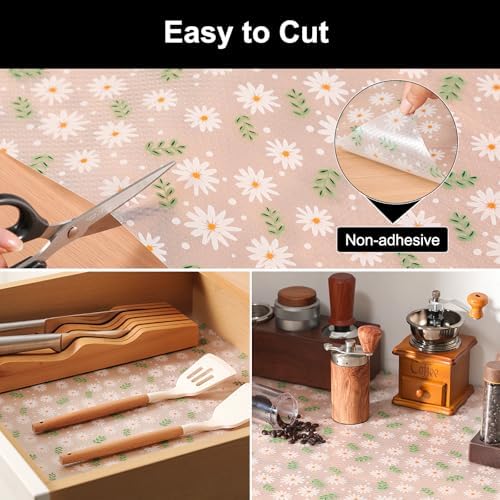 Cooyes Shelf Liner Non-Adhesive EVA Cabinet & Drawer Liner 24" x 360" - Image 6