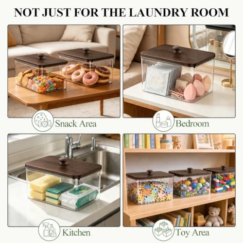 Dryer Sheet Holder with 6 Labels for Laundry Room Organization and Storage - Image 6