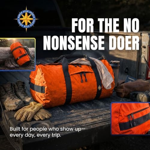 75L Travel Duffle Bag, Heavy Duty Ripstop Gym Weekender Bag - Image 4