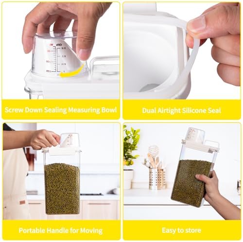 Rice Container,Rice Storage Container,3-5 Lbs Tcereal Storage Container - Image 3
