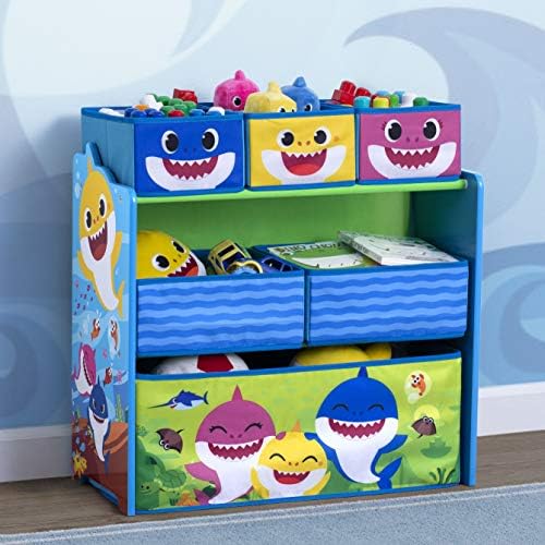 Baby Shark Design & Store 6 Bin Toy Storage Organizer by Delta Children - Image 2