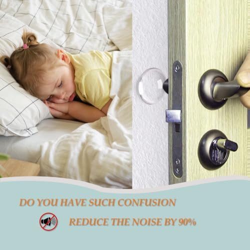 Bovinde Door Stopper Wall Protector,Bumper Knobs 6 PCS(Round Clearly) - Image 4