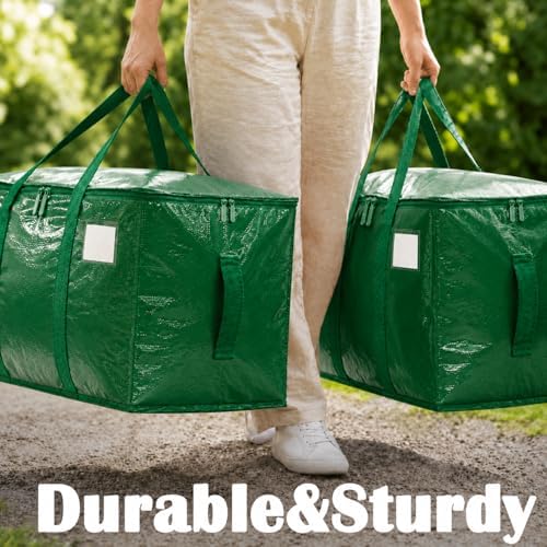 Songrey Extra Large Heavy Duty Moving Bags, 4 Pack, Dark Green - Image 6