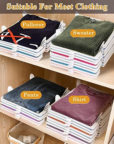 Accenter Clothing Organizer for Closet Storage,Stackable Shelf Dividers - Image 5