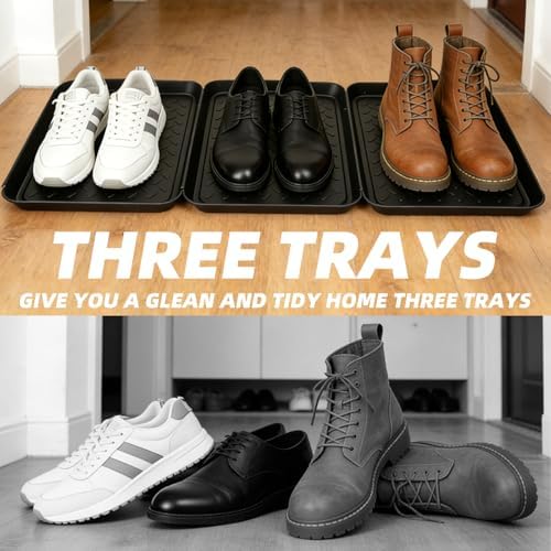 5Pcs Shoe Tray 14 x 11 Inch Waterproof Mat Wet Plastic Small Boot Tray, Multi-Purpose Garden Tool for Entryway Indoor - Image 7