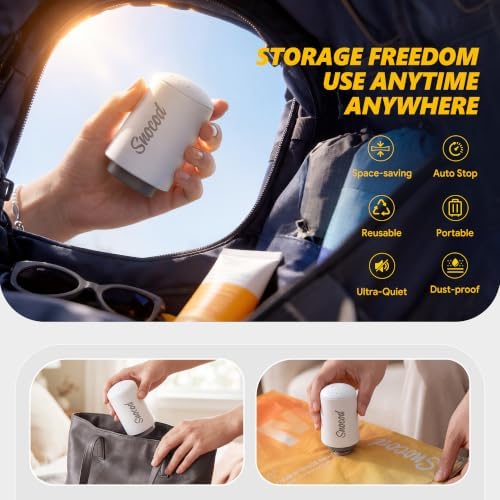 Vacuum Storage Bags with Electric Pump, 10 Reusable Compression Bags for Clothes, Bedding and Travel, Space Saving Storage Bags for Closet and Home Organization, White - Image 5