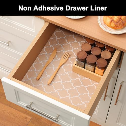 Cooyes Shelf Liner Non-Adhesive EVA Cabinet & Drawer Liner 11.8" x 120" - Image 5