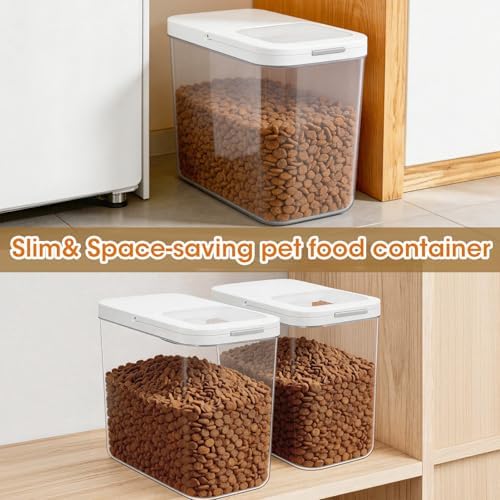 TBMax Dog Cat Food Storage Container 12Lbs with Airtight Flip-up Lid, Large Pet Food Dog Treat Container with Scoop, Airtight Food Storage Bin for Kitchen Organization - Image 4