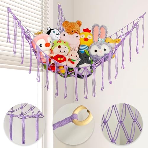 Stuffed Animal Hammock,Stuffed Animal Storage Net,Toy Pet Plushie Net - Image 3