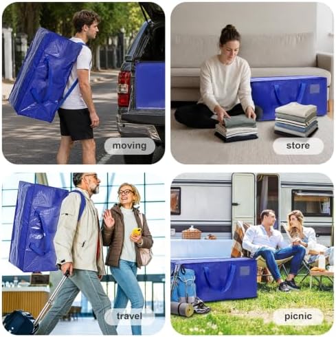 Extra Heavy Duty Large Moving Bags with Zippers and Reinforced Handles - Image 7