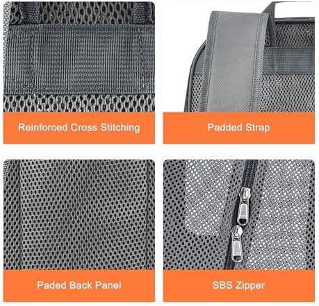 Bagenius Heavy Duty Mesh Backpack, 30L See Through Large Capacity Beach Bag - Image 6
