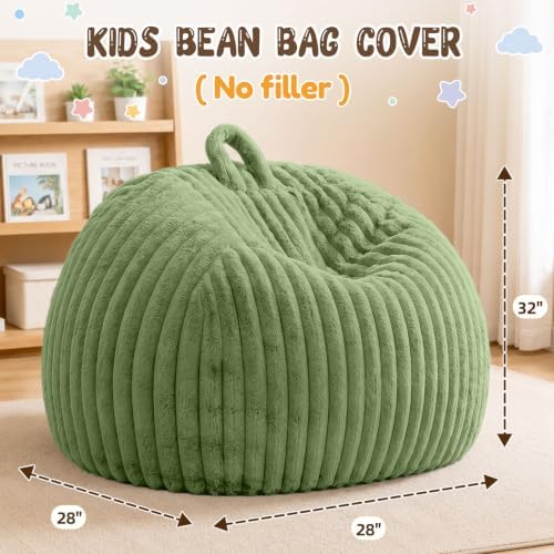 Bean Bag Cover No Filler Stuffed Animal Storage Bean Bag Chair Cover - Image 2