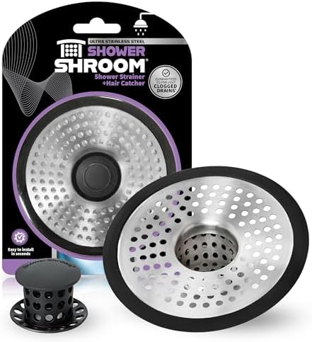 ShowerShroom SHSULT755 Ultra Revolutionary Shower Hair Catcher Drain Protector, No Size, Stainless by TubShroom