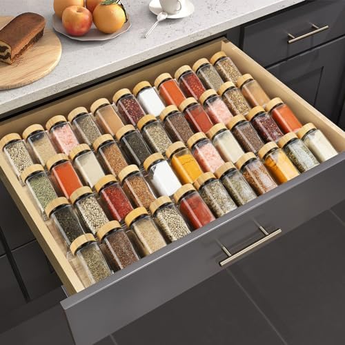 Spice Drawer Organizer 4 Tier, Acrylic Seasoning Organizer Rack, Small - Image 5