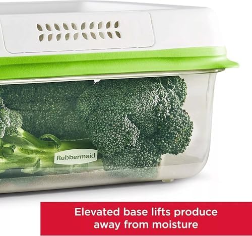 Rubbermaid FreshWorks Saver, Large Produce Storage Container, 18.1-Cup, Clear - Image 3