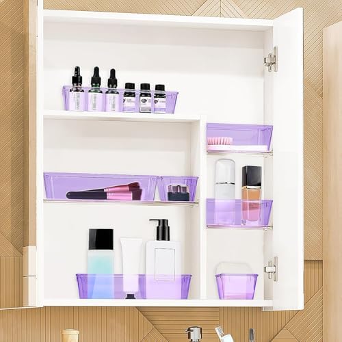13 PCS Drawer Organizer Set, 5 Size Bathroom and kitchen organizer Trays - Image 6