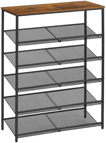 VASAGLE 6-Tier Shoe Rack, Adjustable, Freestanding by VASAGLEbySONGMICSHOME