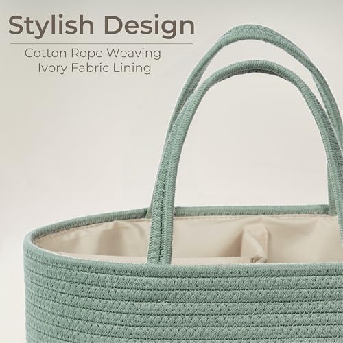 Diaper Caddy Organizer, Gift Basket for Baby Shower, Newborn Essentials - Image 5