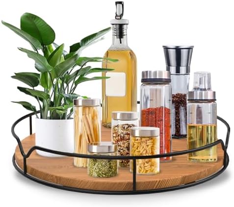 Lazy Susan Turntable Organizer for Cabinet Pantry Kitchen Countertop Computer Cupboard, 14 inch - Image 3
