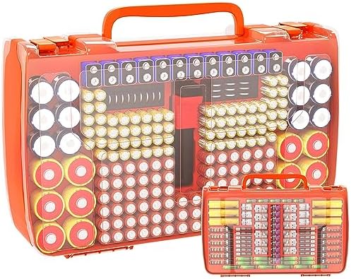 Battery Organizer Storage Case with Tester for 269 Batteries, Double Sides by APTBYTE