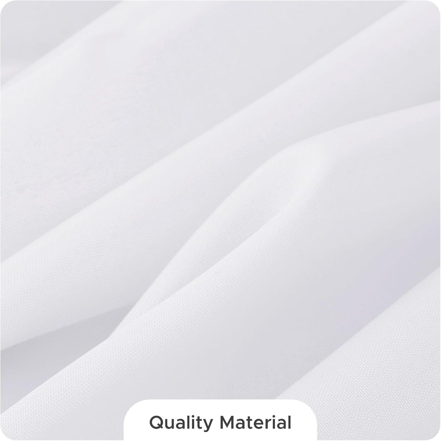 Fitable 8 Pack Round Tablecloths: Stain Resistant Wrinkle Free Circle Table Clothes, Washable Reusable Polyester Table Covers for Wedding Party Birthday Banquet Reception(White, 84 Inch)