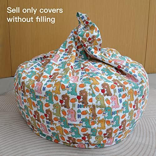 YuppieLife Stuffed Animal Storage Bean Bag Cover, 38" Velvet Toy Organizer - Image 2