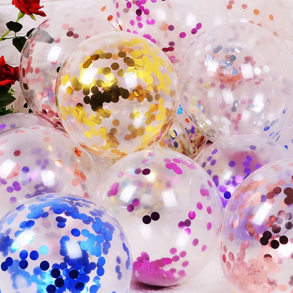 Blue Balloons - 50 Pcs 12inch Latex Party Pack - Confetti, Birthday, Wedding, Baby Shower, Christmas
