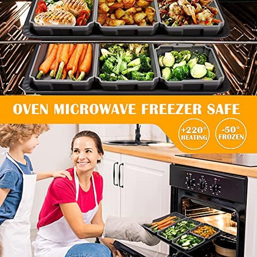 Silicone Sheet Pan Set, XOMOO Extra large size 4PCS Nonstick Silicone Dividers for Baking Trays, Baking Pan Dividers, Baking Cooking Accessories for Oven Dinner Prep, Dishwasher Safe Air Fryer Safe - Image 4