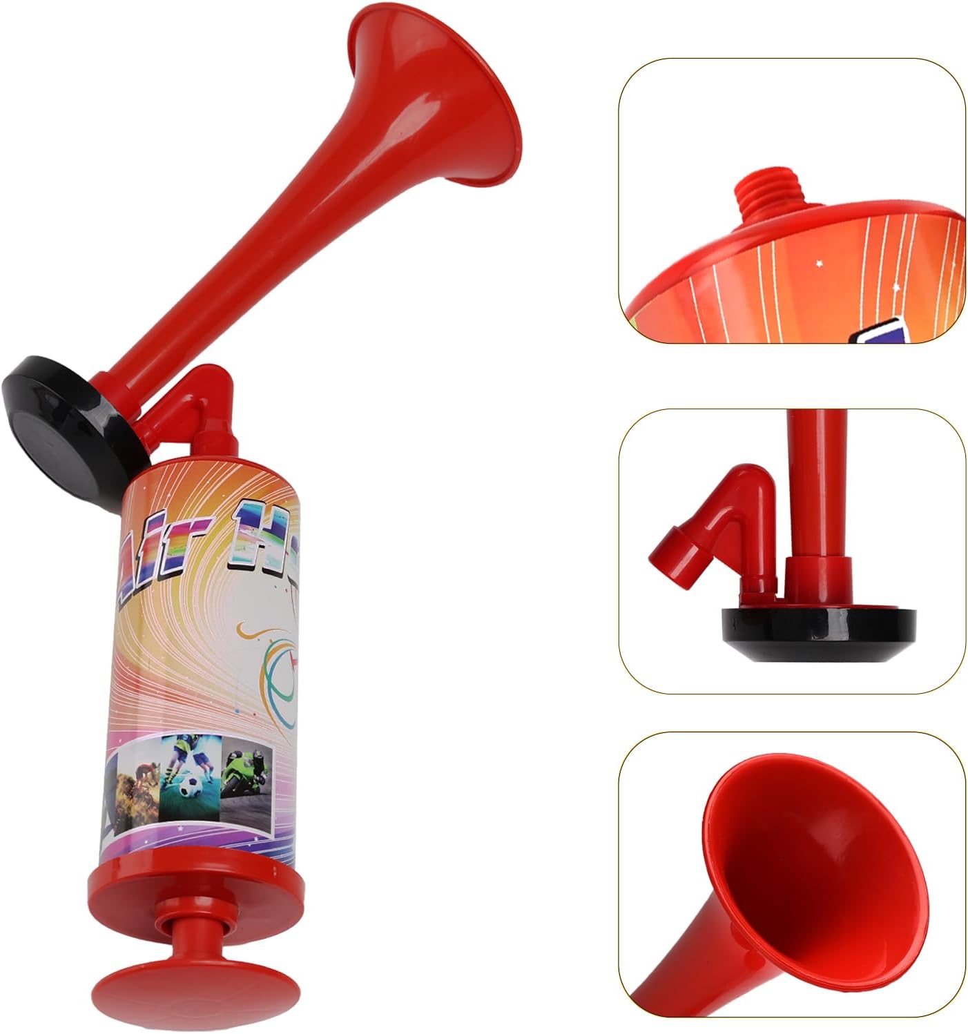 Air Horn for Boat Graduation Party Sports Events Beer Horns Dog Air Horn Self Defense Portable Air Pump Horn(ABS large handheld horn)