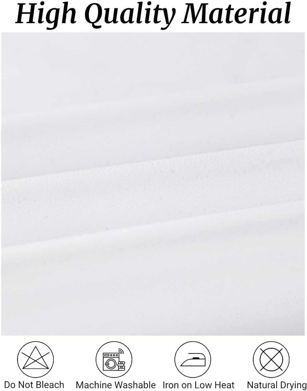 Fokitut 6 Pack Round Tablecloth, 132 Inch, Stain Resistant and Wrinkle Polyester Table Cloth, Fabric Table Cover for Kitchen Dining, Wedding, Party, Holiday Dinner-White